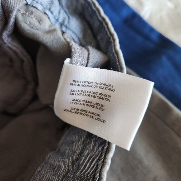 GAP Khaki Shorts Men's 42 Chino Flat Front Cotton Stretch Classic‎ Length 9" - Picture 5 of 11